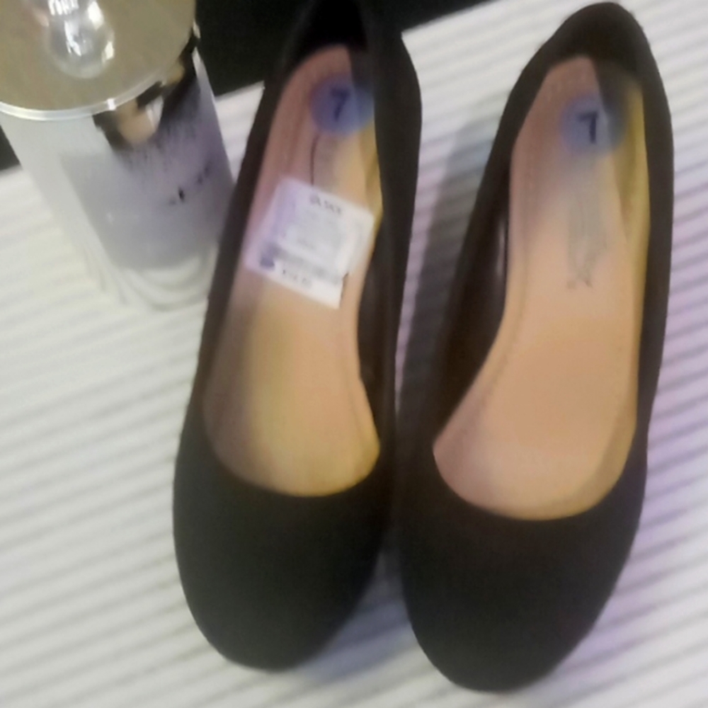 Suede high heels